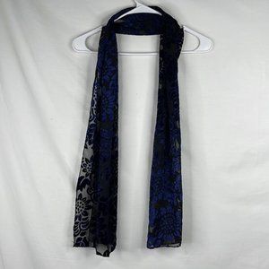 Talla Unica Navy Blue Women Scarf